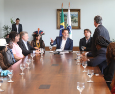 Governador Carlos Massa Ratinho Junior sanciona a lei que institui o Dia Estadual de Luta pela Eliminação da Discriminação Racial. A Lei define que a data será celebrada anualmente em 21 de março.  -  Curitiba, 21/03/2019  -  Foto: Rodrigo Félix Leal/ANPr