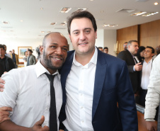 Governador Carlos Massa Ratinho Junior sanciona a lei que institui o Dia Estadual de Luta pela Eliminação da Discriminação Racial. A Lei define que a data será celebrada anualmente em 21 de março.  -  Curitiba, 21/03/2019  -  Foto: Rodrigo Félix Leal/ANPr