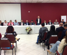 O secretário estadual do Desenvolvimento Urbano, João Carlos Ortega, empossou nesta quinta-feira (21) o secretário-executivo do Conselho Estadual das Cidades (ConCidades), Orlando Bonette. Foto: SEDU