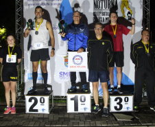 Corrida Noturna da PM tem mais de 500 participantes em Araucária (PR), na RMC. Foto: Soldado Fernando Chauchuti
