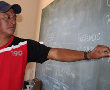 Museu Paranaense promove curso de língua e cultura kaingang. Na foto, o pedagogo Florêncio Rekayg Fernandes, que vai ministrar o curso de Língua e Cultura Kaingang  -   Curitiba, 25/03/2019  -  Foto:  Divulgação 