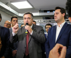 Governador Carlos Massa Ratinho Junior participa da posse do secretário de Estado da Saúde, Carlos Alberto Gebrim Preto (Beto Preto). Curitiba, 25/03/2019. Foto: Geraldo Bubniak/ANPr