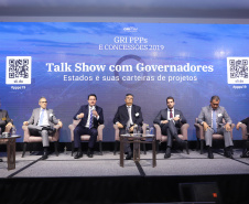 Governador Carlos Massa Ratinho Júnior participa  da 3ª edição do evento GRI PPPs e Concessões Brasil, em São Paulo.
São Paulo, 28/03/2019 - Foto: Rodrigo Félix Leal/ANPr