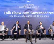 Governador Carlos Massa Ratinho Júnior participa  da 3ª edição do evento GRI PPPs e Concessões Brasil, em São Paulo.
São Paulo, 28/03/2019 - Foto: Rodrigo Félix Leal/ANPr