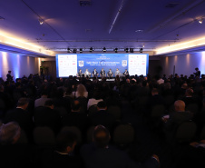 Governador Carlos Massa Ratinho Júnior participa  da 3ª edição do evento GRI PPPs e Concessões Brasil, em São Paulo.
São Paulo, 28/03/2019 - Foto: Rodrigo Félix Leal/ANPr