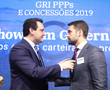 Governador Carlos Massa Ratinho Júnior participa  da 3ª edição do evento GRI PPPs e Concessões Brasil, em São Paulo.
São Paulo, 28/03/2019 - Foto: Rodrigo Félix Leal/ANPr