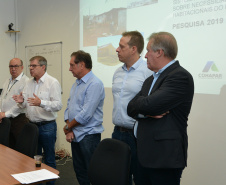 Gestores e técnicos das 12 regionais da Cohapar em todo o estado participaram nesta quarta-feira (27) de uma reunião para início do trabalho para atualização do Plano Estadual de Habitação de Interesse Social (PEHIS), cuja última revisão aconteceu em 2015