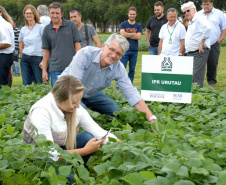 O secretário estadual da Agricultura e do Abastecimento, Norberto Ortigara, participou nesta quinta-feira (28) em Ponta Grossa do lançamento da cultivar de feijão-preto IPR Urutau, elaborada pelo Instituto Agronômico do Paraná (Iapar).  -  Ponta Grossa, 28/03/2019  -  Foto:  Edino Ferreira da Silva/ Iapar
