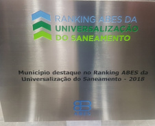Na véspera de completar seu 326º aniversário, Curitiba foi a única capital do Brasil a ser premiada com a mais alta pontuação do II Ranking Abes da Universalização do Saneamento.  Curitiba, 28/03/2019  -  Foto: Divulgação Sanepar