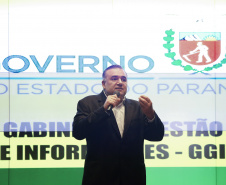 O Governo do Paraná, por meio da Secretaria da Justiça, Família e Trabalho, reforçou as ações de garantia de direitos, assistência social e apoio à geração empregos. Só nos três primeiros meses de gestão foram mais de 100 ações nesta área. O desempenho nesta área foi tema da reunião do vice-governador Darci Piana com o secretariado, realizada nesta terça-feira (2), no Palácio Iguaçu, em Curitiba. Curitiba, 02/04/2019  -  Foto: Jaelson Lucas/ANPr