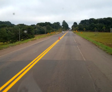 PR-280 (União da Vitória), 5,94 km.trecho recuperado com tapa-buracos e recapeamento  -  Curitiba, 02/04/2019  -  Foto: Divulgação DER/SEIL