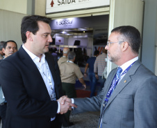 O governador Carlos Massa Ratinho Junior esteve nesta terça-feira (2) na 12ª edição da feira internacional de segurança LAAD Defence & Security, no Rio de Janeiro. A viagem teve como objetivo conhecer tecnologias que possam ser aplicadas no Paraná para reforçar e aprimorar o sistema segurança pública. Foto: Rodrigo Felix Leal/ANPr