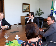 03/04/2019 - Governador Carlos Massa Ratinho Junior, recebe reitores das universidades do Paraná.
Foto Gilson Abreu/Anpr