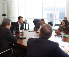 03/04/2019 - Governador Carlos Massa Ratinho Junior, recebe reitores das universidades do Paraná.
Foto Gilson Abreu/Anpr