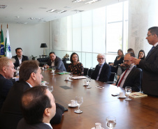03/04/2019 - Governador Carlos Massa Ratinho Junior, recebe reitores das universidades do Paraná.
Foto Gilson Abreu/Anpr