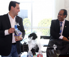 03/04/2019 - Governador Carlos Massa Ratinho Junior, recebe reitores das universidades do Paraná.
Foto Gilson Abreu/Anpr