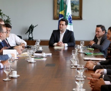 03/04/2019 - Governador Carlos Massa Ratinho Junior, recebe reitores das universidades do Paraná.
Foto Gilson Abreu/Anpr