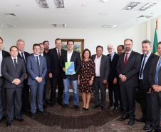 03/04/2019 - Governador Carlos Massa Ratinho Junior, recebe reitores das universidades do Paraná.
Foto Gilson Abreu/Anpr