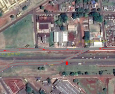Departamento de Estradas de Rodagem do Paraná (DER-PR) vai alterar o desvio da BR-277, em Foz do Iguaçu, a partir de sábado (6). Para ter acesso e também sair da cidade, os motoristas deverão utilizar a via marginal (Avenida Olímpio Rafagnin), que terá trânsito em uma faixa em cada sentido. A previsão é que essa alteração dure quatro meses para prosseguimento da obra de construção de duas trincheiras no entroncamento da Avenida Costa e Silva com a rodovia.  -  Foto: Divulgação DER