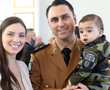 Batalhão da Policia Ambiental comemora 62 anos, vice governador Darci Piana recebe medalha do mérito ambiental.
Foto Gilson Abreu/ANPr