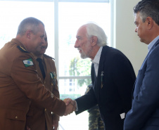 Batalhão da Policia Ambiental comemora 62 anos, vice governador Darci Piana recebe medalha do mérito ambiental.
Foto Gilson Abreu/ANPr