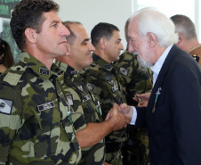 Batalhão da Policia Ambiental comemora 62 anos, vice governador Darci Piana recebe medalha do mérito ambiental.
Foto Gilson Abreu/ANPr