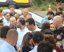 Governador Carlos Massa Ratinho Júnior inaugura em Guarapuava a nova sede do Colégio Estadual Leni Marlene Jacob  -  Guarapuava, 04/04/2019  -  Foto: Jaelson Lucas/ANPr
