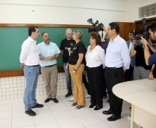 Governador Carlos Massa Ratinho Júnior inaugura em Guarapuava a nova sede do Colégio Estadual Leni Marlene Jacob  -  Guarapuava, 04/04/2019  -  Foto: Jaelson Lucas/ANPr