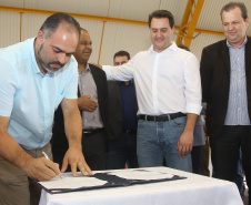 Governador Carlos Massa Ratinho Júnior inaugura em Guarapuava a nova sede do Colégio Estadual Leni Marlene Jacob  -  Guarapuava, 04/04/2019  -  Foto: Jaelson Lucas/ANPr