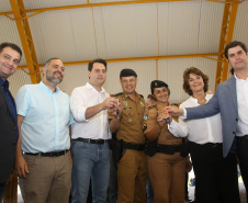 Governador Carlos Massa Ratinho Júnior inaugura em Guarapuava a nova sede do Colégio Estadual Leni Marlene Jacob  -  Guarapuava, 04/04/2019  -  Foto: Jaelson Lucas/ANPr