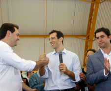 Governador Carlos Massa Ratinho Júnior inaugura em Guarapuava a nova sede do Colégio Estadual Leni Marlene Jacob  -  Guarapuava, 04/04/2019  -  Foto: Jaelson Lucas/ANPr
