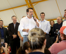 Governador Carlos Massa Ratinho Júnior inaugura em Guarapuava a nova sede do Colégio Estadual Leni Marlene Jacob  -  Guarapuava, 04/04/2019  -  Foto: Jaelson Lucas/ANPr