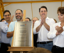 Governador Carlos Massa Ratinho Júnior inaugura em Guarapuava a nova sede do Colégio Estadual Leni Marlene Jacob  -  Guarapuava, 04/04/2019  -  Foto: Jaelson Lucas/ANPr