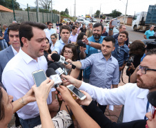 Governador Carlos Massa Ratinho Júnior inaugura em Guarapuava a nova sede do Colégio Estadual Leni Marlene Jacob  -  Guarapuava, 04/04/2019  -  Foto: Rodrigo Felix Leal/ANPr