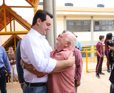 Governador Carlos Massa Ratinho Júnior inaugura em Guarapuava a nova sede do Colégio Estadual Leni Marlene Jacob  -  Guarapuava, 04/04/2019  -  Foto: Rodrigo Felix Leal/ANPr