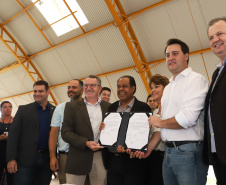 Governador Carlos Massa Ratinho Júnior inaugura em Guarapuava a nova sede do Colégio Estadual Leni Marlene Jacob  -  Guarapuava, 04/04/2019  -  Foto: Rodrigo Felix Leal/ANPr