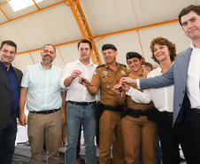 Governador Carlos Massa Ratinho Júnior inaugura em Guarapuava a nova sede do Colégio Estadual Leni Marlene Jacob  -  Guarapuava, 04/04/2019  -  Foto: Rodrigo Felix Leal/ANPr