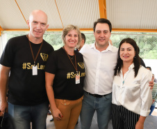 Governador Carlos Massa Ratinho Júnior inaugura em Guarapuava a nova sede do Colégio Estadual Leni Marlene Jacob  -  Guarapuava, 04/04/2019  -  Foto: Rodrigo Felix Leal/ANPr