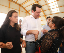 Governador Carlos Massa Ratinho Júnior inaugura em Guarapuava a nova sede do Colégio Estadual Leni Marlene Jacob  -  Guarapuava, 04/04/2019  -  Foto: Rodrigo Felix Leal/ANPr