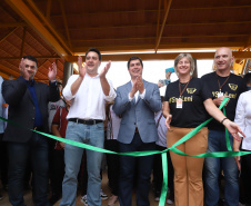 Governador Carlos Massa Ratinho Júnior inaugura em Guarapuava a nova sede do Colégio Estadual Leni Marlene Jacob  -  Guarapuava, 04/04/2019  -  Foto: Rodrigo Felix Leal/ANPr