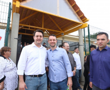 Governador Carlos Massa Ratinho Júnior inaugura em Guarapuava a nova sede do Colégio Estadual Leni Marlene Jacob  -  Guarapuava, 04/04/2019  -  Foto: Rodrigo Felix Leal/ANPr