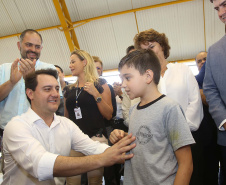 |Governador Carlos Massa Ratinho Júnior inaugura em Guarapuava a nova sede do Colégio Estadual Pedro Carli  -  Guarapuava, 04/04/2019  -  Foto: Jaelson Lucas/ANPr
