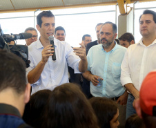 |Governador Carlos Massa Ratinho Júnior inaugura em Guarapuava a nova sede do Colégio Estadual Pedro Carli  -  Guarapuava, 04/04/2019  -  Foto: Jaelson Lucas/ANPr
