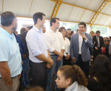 |Governador Carlos Massa Ratinho Júnior inaugura em Guarapuava a nova sede do Colégio Estadual Pedro Carli  -  Guarapuava, 04/04/2019  -  Foto: Jaelson Lucas/ANPr