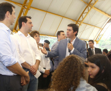 |Governador Carlos Massa Ratinho Júnior inaugura em Guarapuava a nova sede do Colégio Estadual Pedro Carli  -  Guarapuava, 04/04/2019  -  Foto: Jaelson Lucas/ANPr