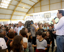 |Governador Carlos Massa Ratinho Júnior inaugura em Guarapuava a nova sede do Colégio Estadual Pedro Carli  -  Guarapuava, 04/04/2019  -  Foto: Jaelson Lucas/ANPr
