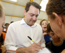 |Governador Carlos Massa Ratinho Júnior inaugura em Guarapuava a nova sede do Colégio Estadual Pedro Carli  -  Guarapuava, 04/04/2019  -  Foto: Jaelson Lucas/ANPr