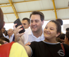 |Governador Carlos Massa Ratinho Júnior inaugura em Guarapuava a nova sede do Colégio Estadual Pedro Carli  -  Guarapuava, 04/04/2019  -  Foto: Jaelson Lucas/ANPr