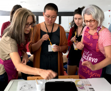 Quem visitar o Museu Oscar Niemeyer neste domingo (7) poderá participar de duas oficinas. A primeira, denominada “Qi Baishi”, trabalhará a técnica de pintura com tinta nanquim.  -  Foto: Divulgação MON