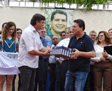 O secretário do Desenvolvimento Sustentável e Turismo, Márcio Nunes, participou, no último sábado (06), da reinauguração do Bosque Municipal "André Ricardo da Silva", em Terra Boa. Durante o evento também houve ações do Programa "Educação Ambiental para Bacias Hidrográficas"  -  Terra Boa, 06/04/2019  -  Foto: Dênis Ferreira Netto/SEDEST